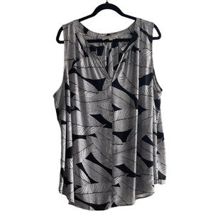 Loft Palm Print Blouse